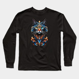 Fantasy Cat Lover Cat Owner Cat Mum Cat Dad Lover of Cats Loves Cats Fantasy Art Best Cat Long Sleeve T-Shirt